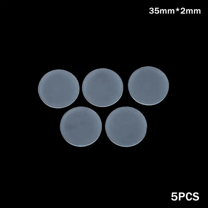 5PCS Matte Glass Round Flat Semitransparent Frosted Glass Lampshade For LED Lamp Down Light Flashlight Accessories Peaceful Pleasures Health and Wellness A1