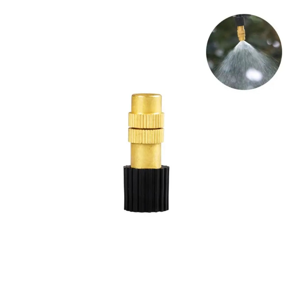 Adjustable Copper Misting Nozzle | Micro Spray Garden Sprinkler