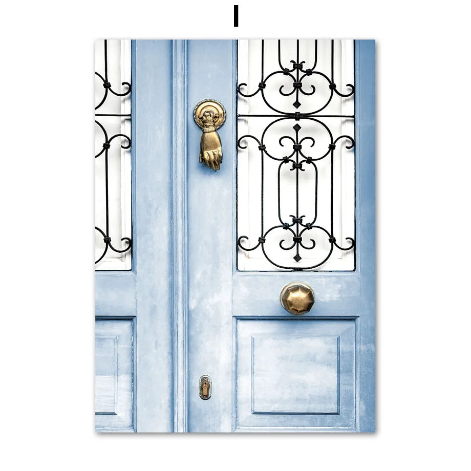Nordic Retro Canvas Wall Art | Cars, Bikes & Flowers Poster