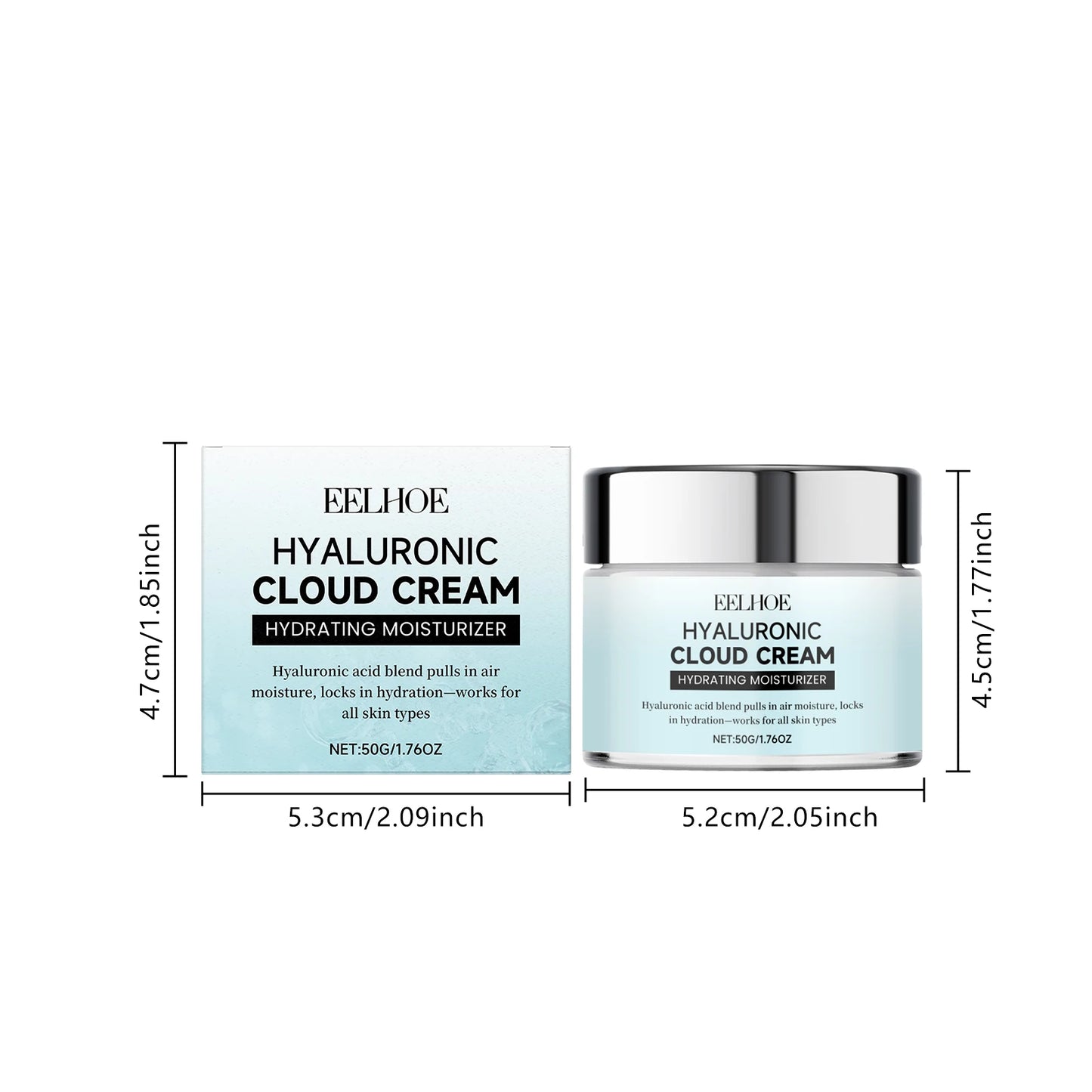Hyaluronic Cloud Cream – Hydrating Face Moisturizer & Primer