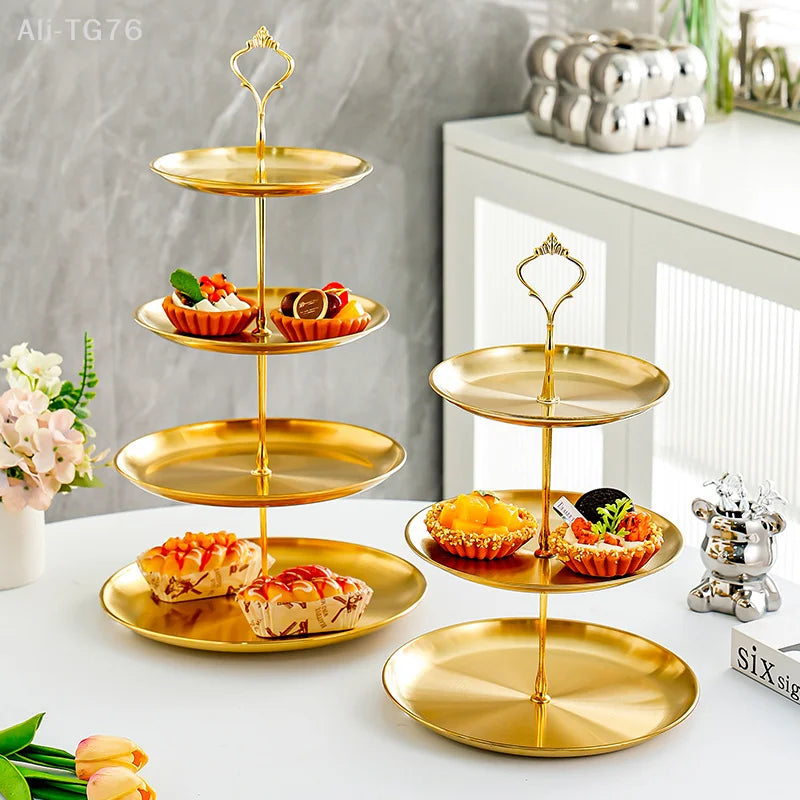 Stainless Steel Tiered Cake & Dessert Stand – 2 or 3 Layer