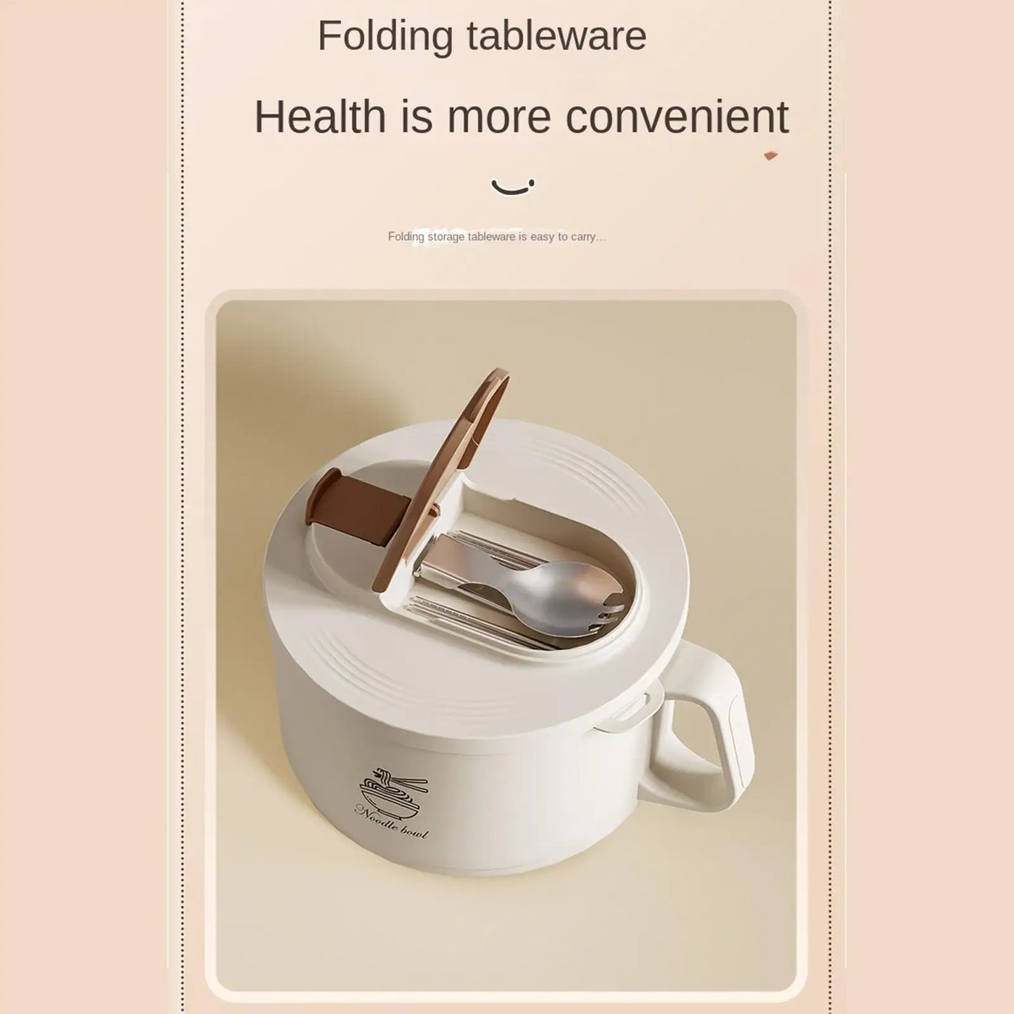 1650ml Stainless Steel Soup Bowl | Leakproof Lunch Container