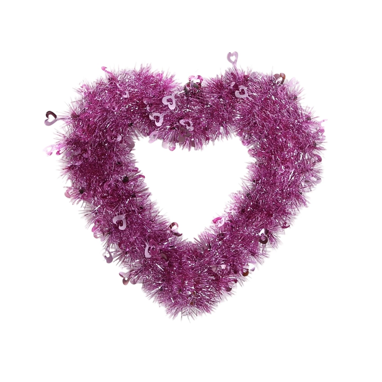 Valentines Red Heart Shaped Wreath Decorative Hanging Love Garland for Wedding Engagement Window Decoration Peaceful Pleasures Health and Wellness Pink