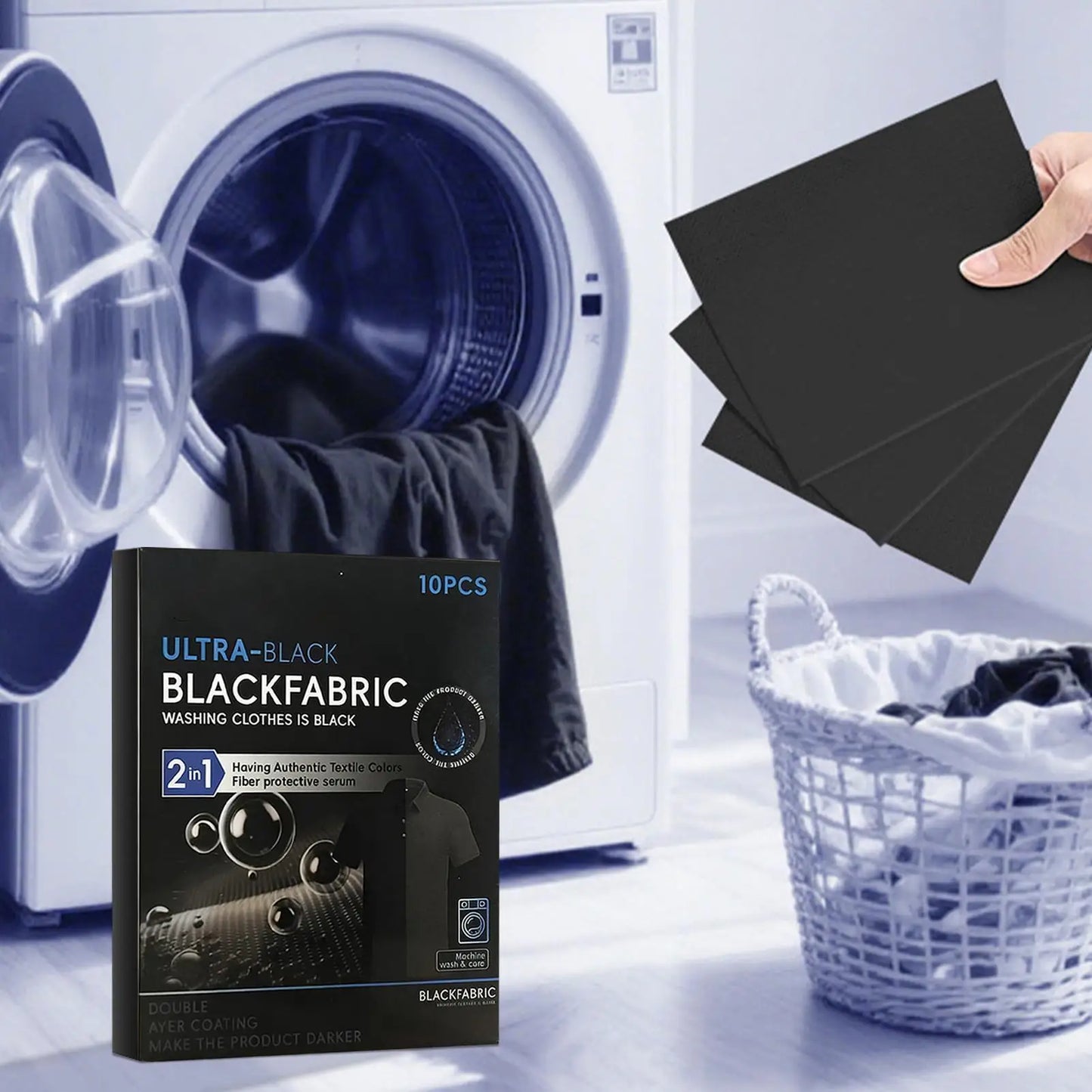 Black Fabric Dye Sheets – Restore & Darken Black Clothes (10pk) Fabric Dye Sheets Peaceful Pleasures Health and Wellness