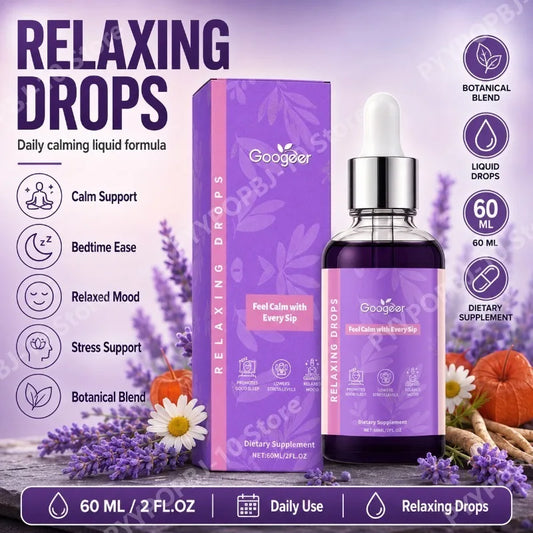 Googeer Botanical Drops – Lavender & Chamomile 60mL Wellness Herbal Liquid Drops Peaceful Pleasures Health and Wellness