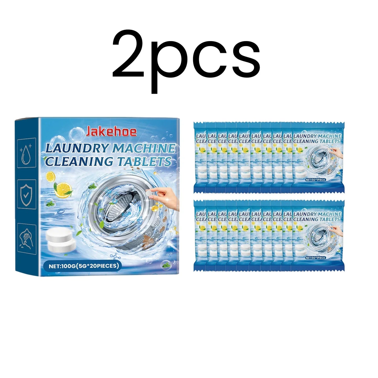 Jakehoe Washing Machine Cleaning Tablets – 20 Pack Deep Clean