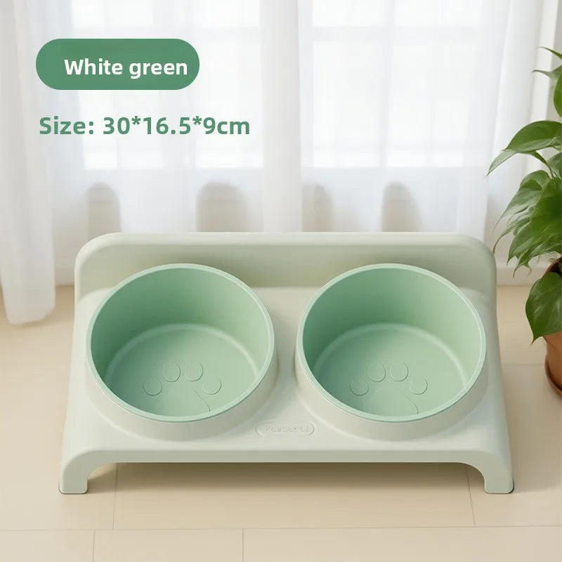 Adjustable Height Double Bowl Pet Feeder | Raised Dog & Cat Stand