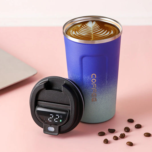 Smart Temp Display Stainless Steel Thermos Bottle 380/510ml Insulated Thermos Bottle Peaceful Pleasures Health and Wellness