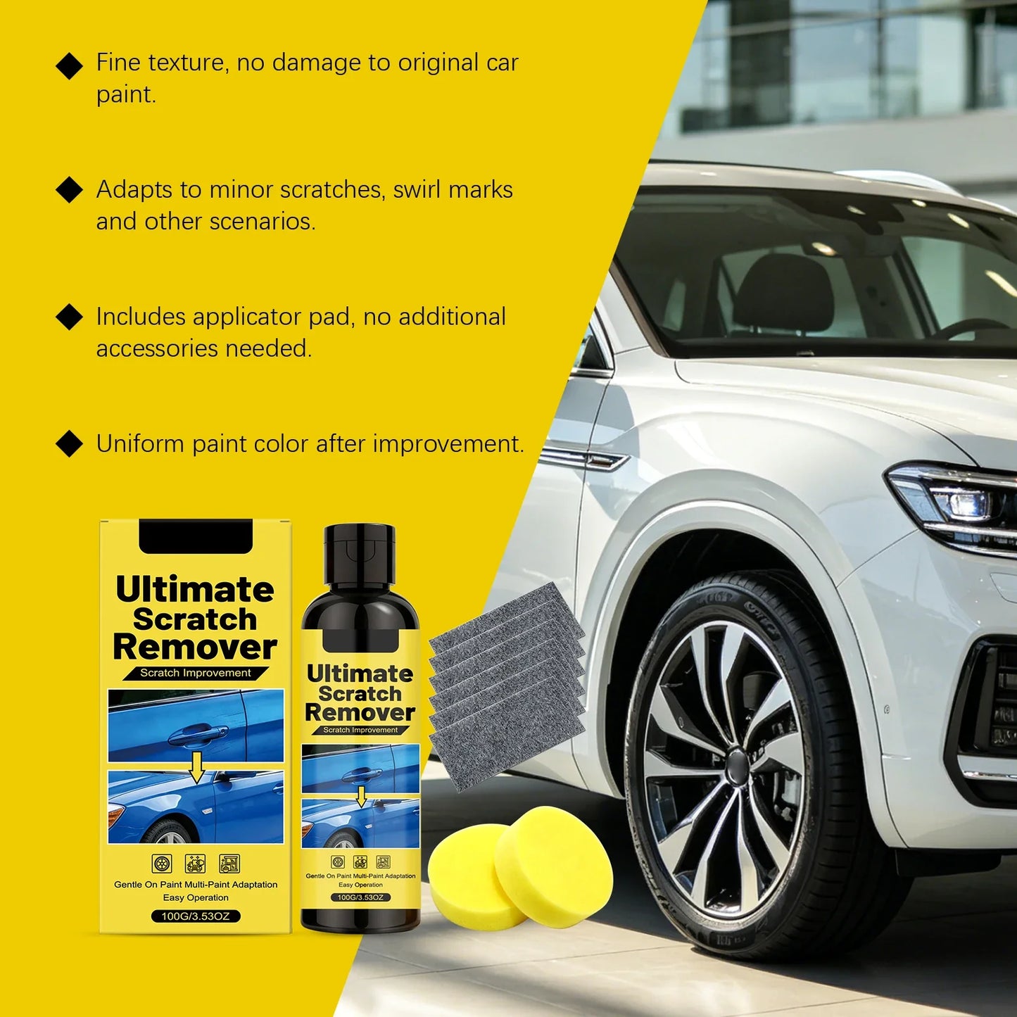 Car Scratch Repair Kit – Restore Paint Gloss & Remove Scuffs
