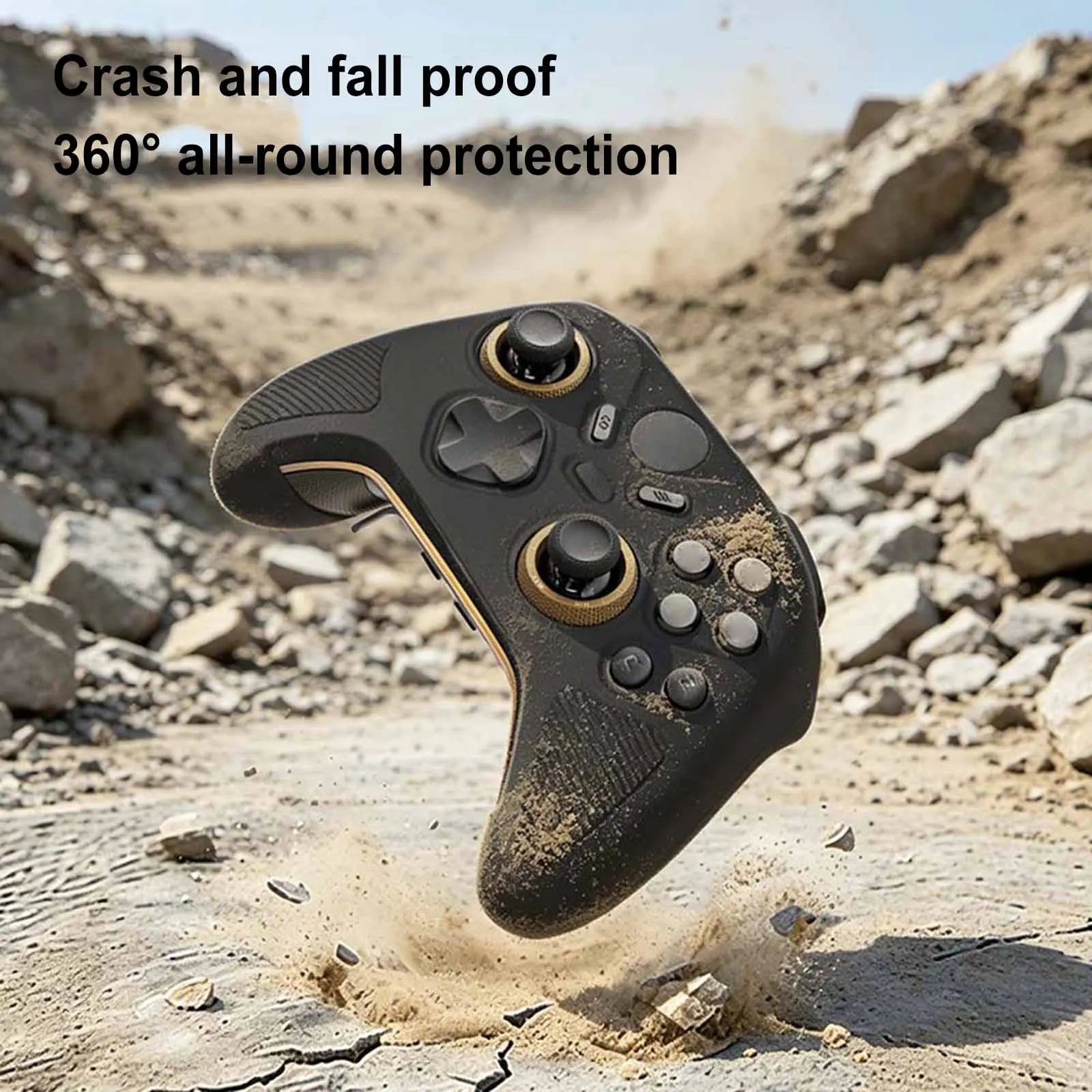 Soft Silicone Cover Anti Drop Protective Skin Case Dustproof Game Controller Soft Shell Suitable for FLYDIGI Vader 5 Pro/5S Peaceful Pleasures Health and Wellness
