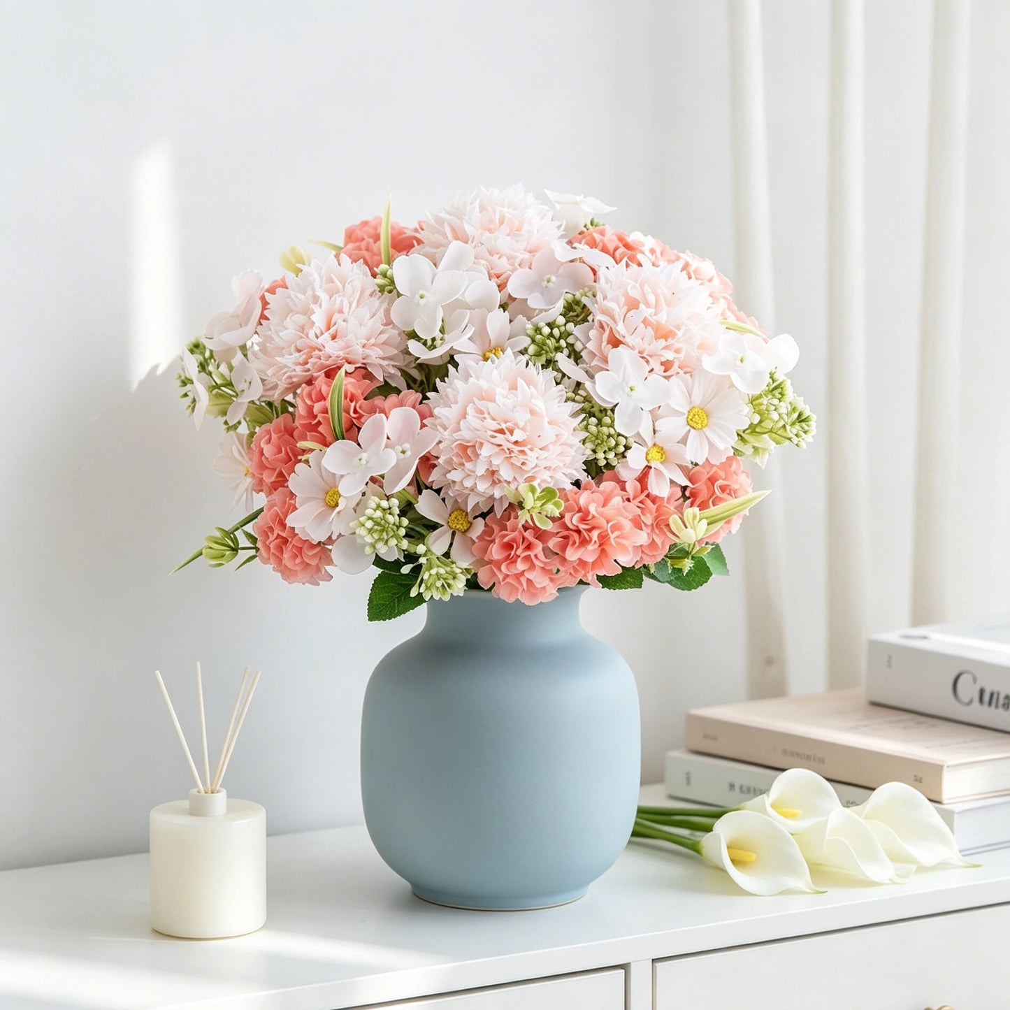 Silk Artificial Roses – Bridal Bouquet & Wedding Décor Flowers