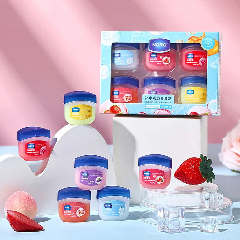 6-Pack Fruity Moisturizing Lip Mask – Alcohol-Free, All Skin Types