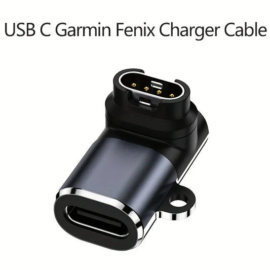 USB-C to 4-Pin Charger Adapter for Garmin Fenix & Venu Peaceful Pleasures Health and Wellness