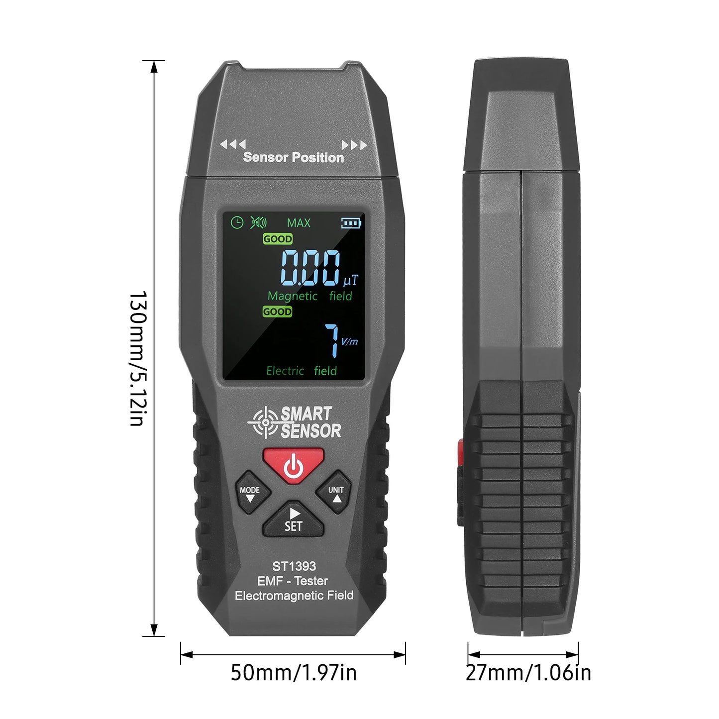 SMART SENSOR ST1393 EMF Meter Electromagnetic Field Detector Handheld