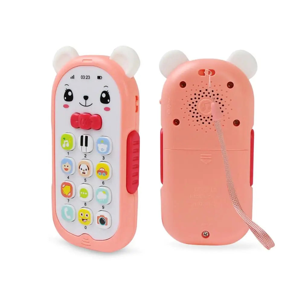Baby Musical Mobile Phone Cartoon Teether Sound Light Telephone