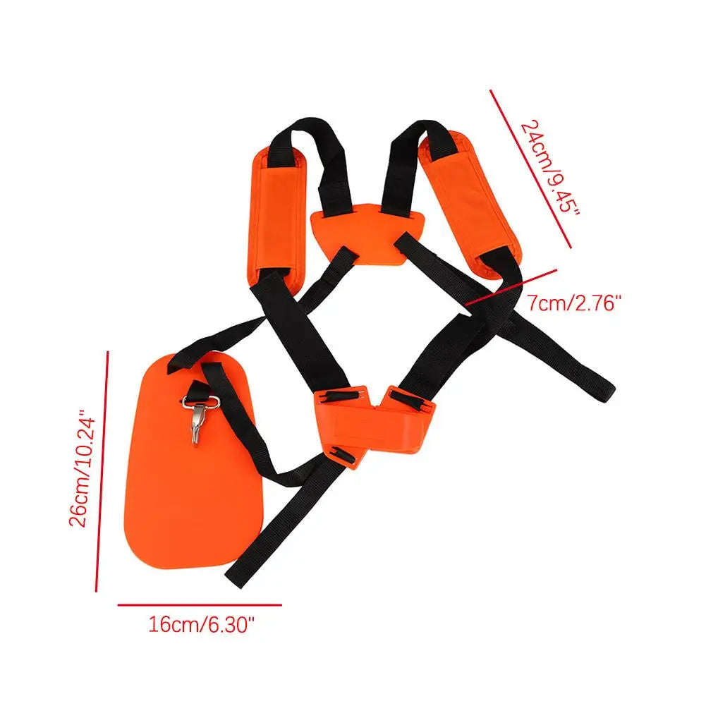 Brush Cutter Strap Trimmer Shoulder Strap Lawn Mower Harness Strap Double Shoulder Nylon Belt for Brush Cutter Strimmer Harness Peaceful Pleasures Health and Wellness