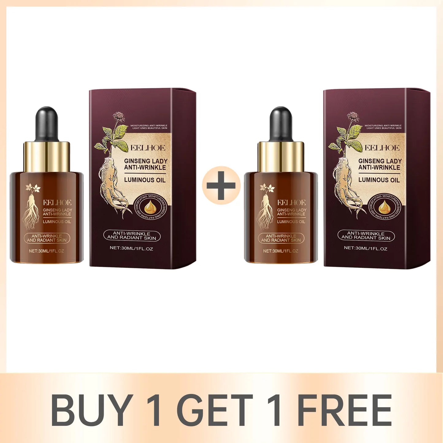 EELHOE Ginseng Face Essence Anti-Wrinkle Firming Serum 30ml
