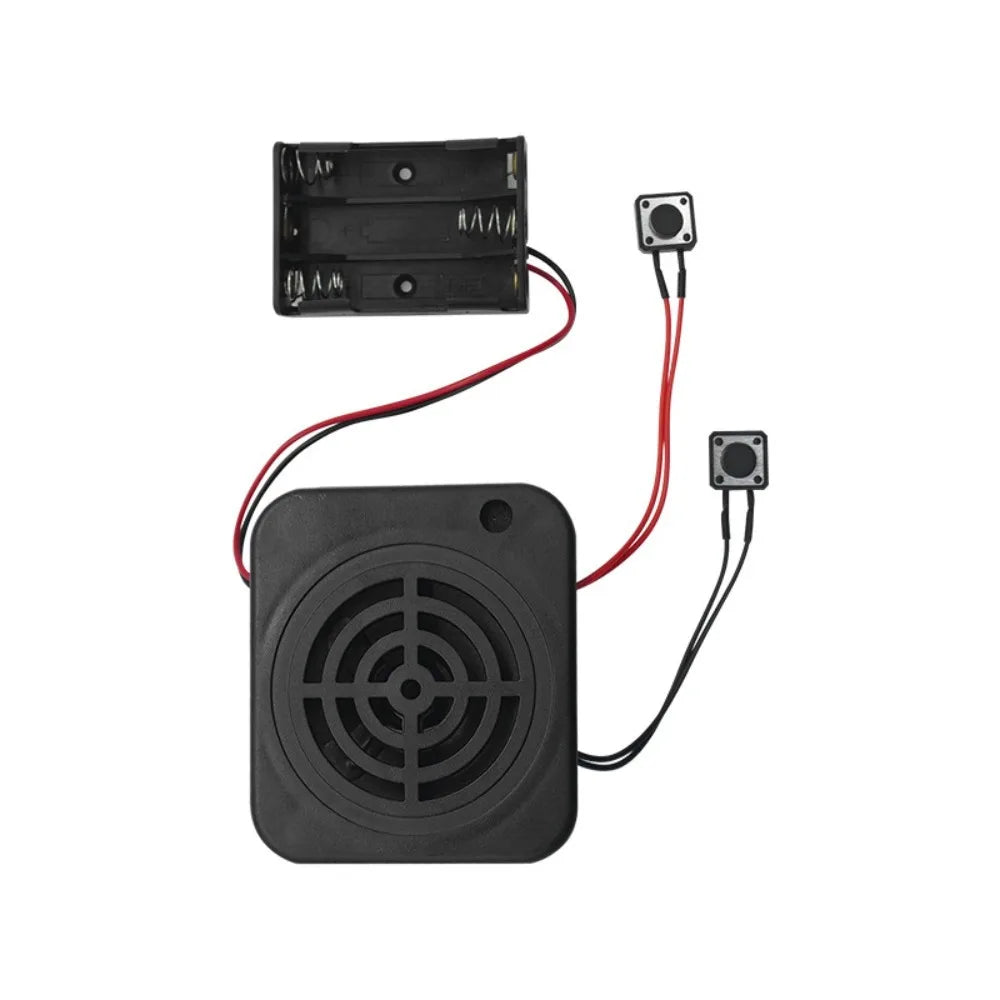 Clear Sound Voice Recording Box Recordable 3W DIY Message Box Module Sound Box Stuffed Animals Recording Module Gift DIY Peaceful Pleasures Health and Wellness Black-2min Other
