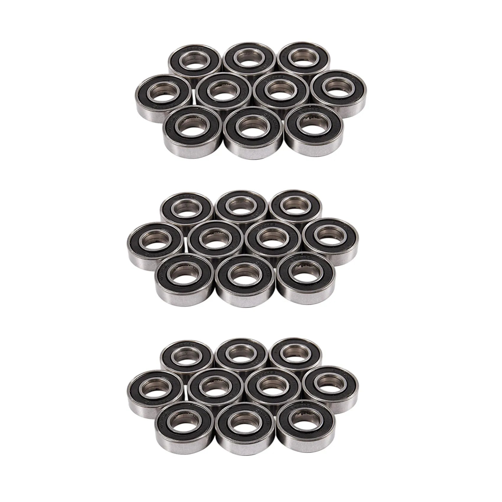 A36T-6001RS Deep Groove Ball Bearing 28 X 12 X 8 Mm 30 Pieces, Silver & Black Peaceful Pleasures Health and Wellness