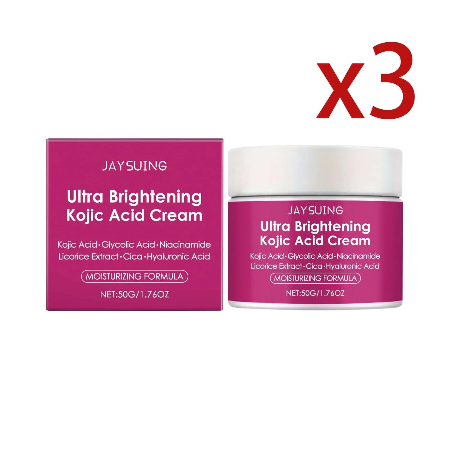 Jaysuing Kojic Acid Brightening Face Cream 50g | Even Skin Tone