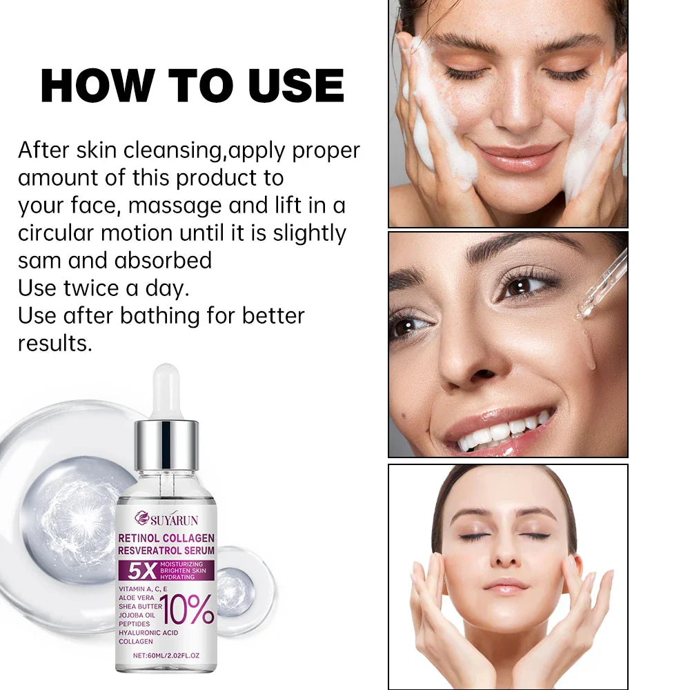 SUYARUN Retinol Resveratrol Face Serum – Brightening & Anti-Aging