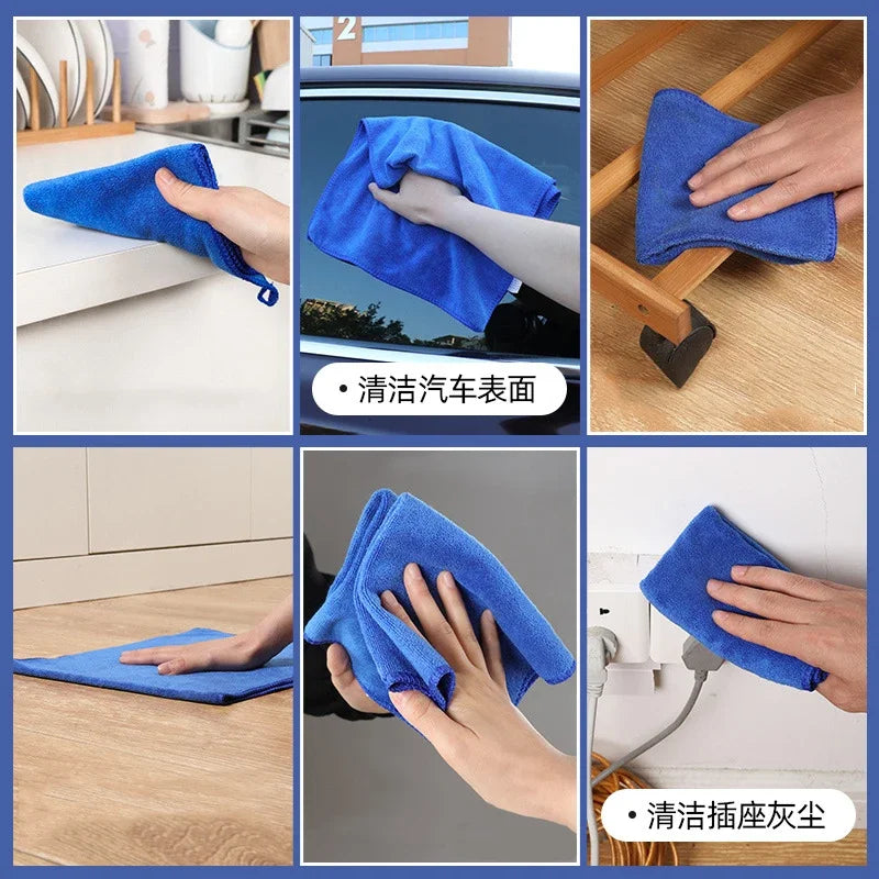 30x30cm Microfiber Car Wash Cloth – No-Shed Waxing Towel