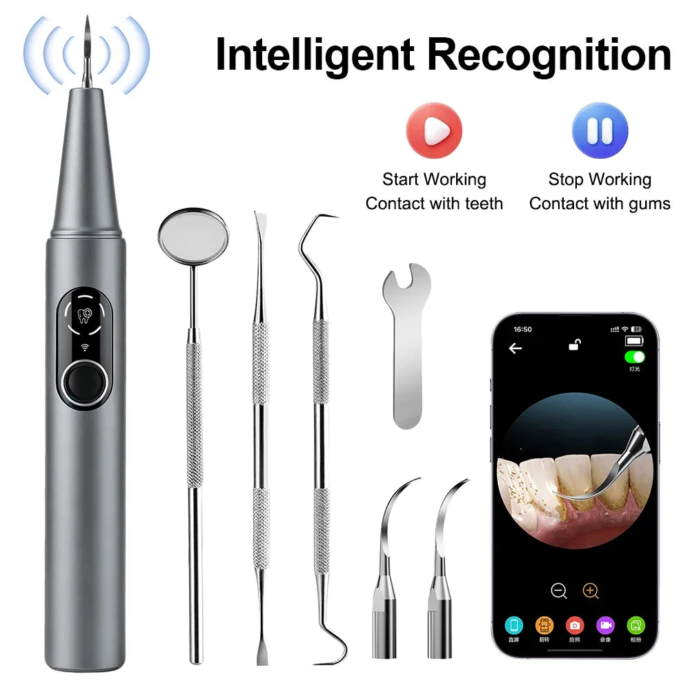 M1 Ultrasonic Teeth Cleaner – HD Camera, 5 Modes & UV Light
