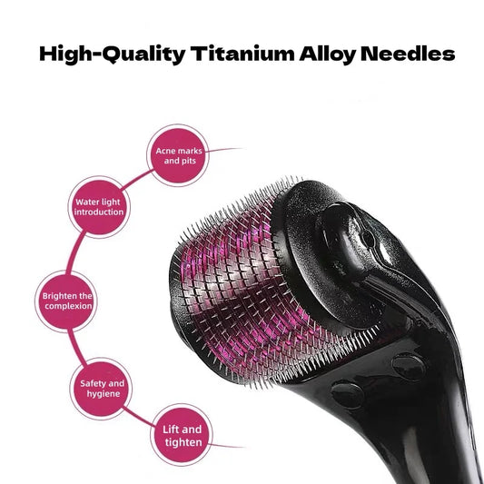 540 Needle Derma Roller for Face, Scalp & Beard | 1.5mm Microneedling Derma Roller Peaceful Pleasures Health and Wellness