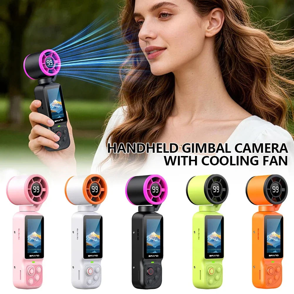 1080p Pocket Vlog Camera – 180° Rotatable Lens & Cooling Fan