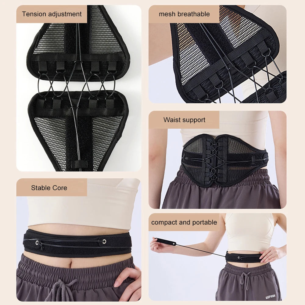 1PCS Back Brace for Women Men - Adjustable Lumbar Support Belt,Breathable & Strong Support Design For Herniated Disc,Sciatica Peaceful Pleasures Health and Wellness