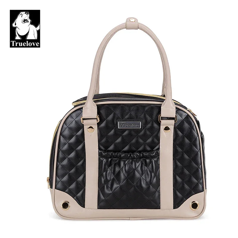 Truelove Fashion Pet Carrier Handbag Out of Portable Bag Space Cabin Hug Cat Dog Artifacts Out Bag Backpack Pet Box Cage TLX6971 Peaceful Pleasures Health and Wellness Black M China Mainland