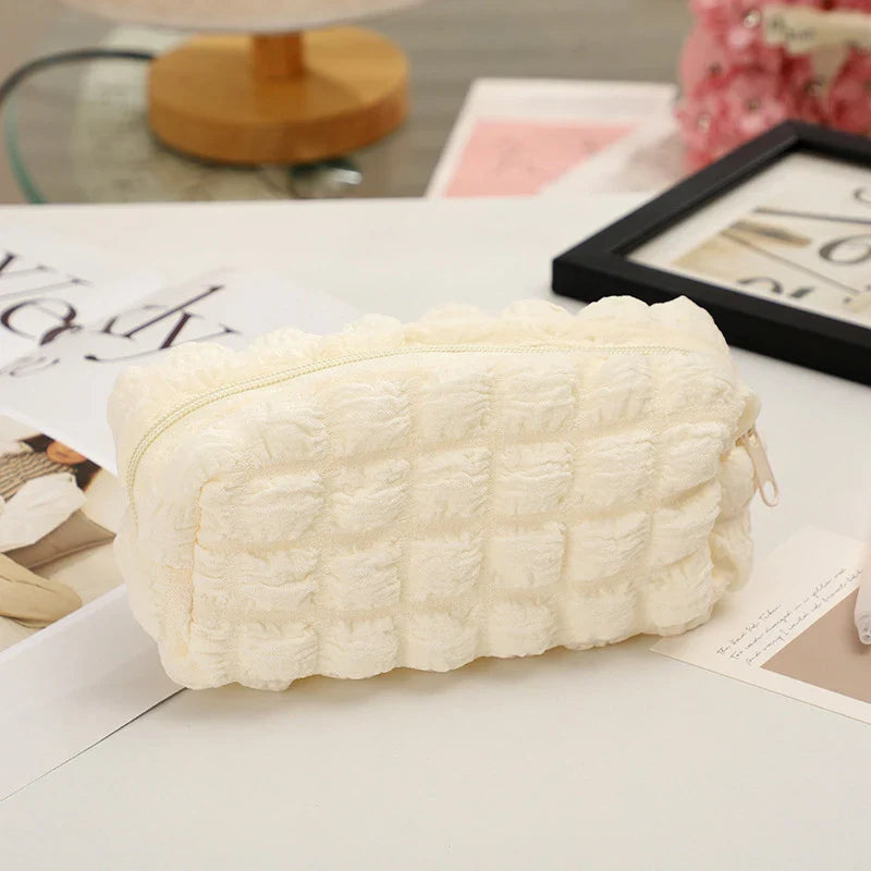 Pillow-Shaped Pencil Case & Cosmetic Bag for Girls | Polyester