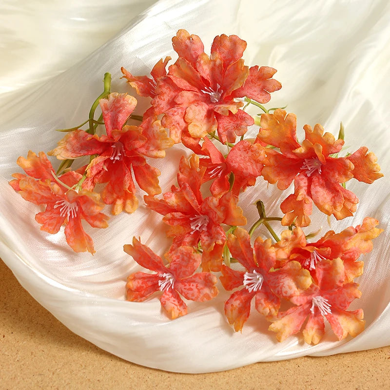 10pcs Silk Artificial Flower Heads – Wedding & Home Decor