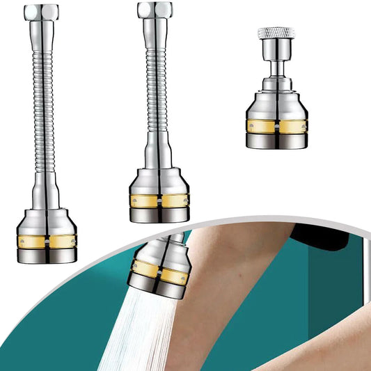 360 Faucet Extender Bendable Kitchen Sink Flexible Tap Spray Head Peaceful Pleasures Health and Wellness
