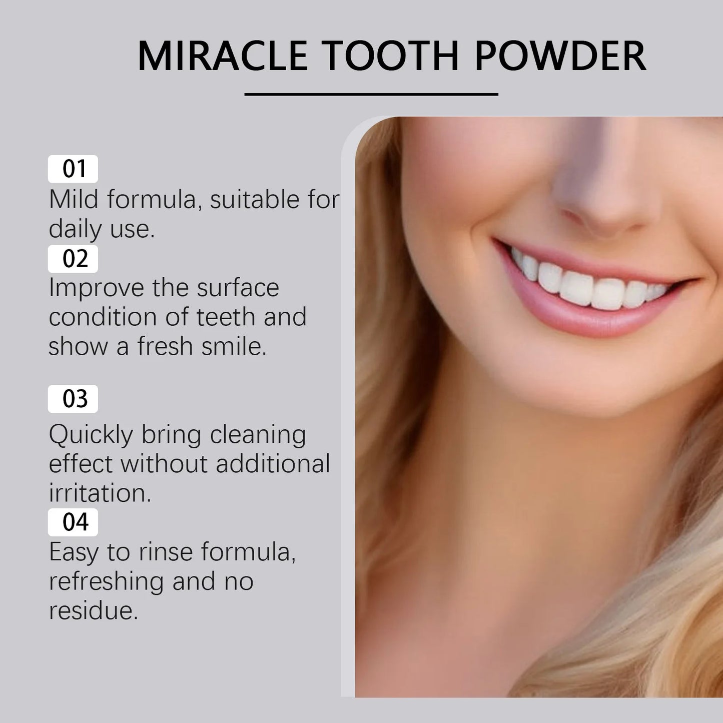 Oralhoe Mint Tooth Powder | Whitening, Fresh Breath & Stain Removal