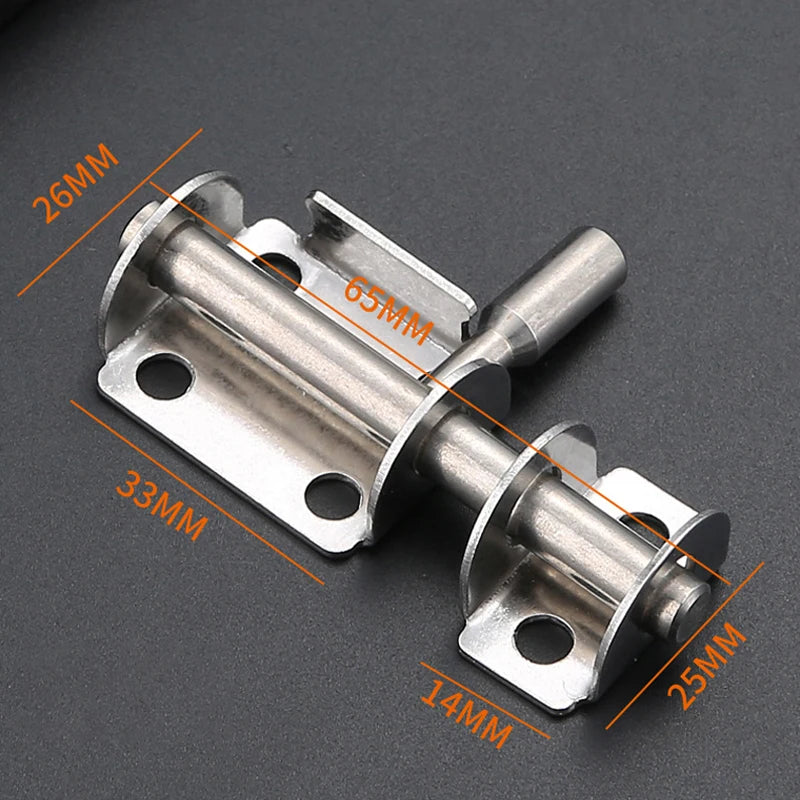 New Stainless Steel Door Latch Solid Sliding Bolts Latch Hasp Home Hardware Gate Safety Toilet Door Lock Peaceful Pleasures Health and Wellness