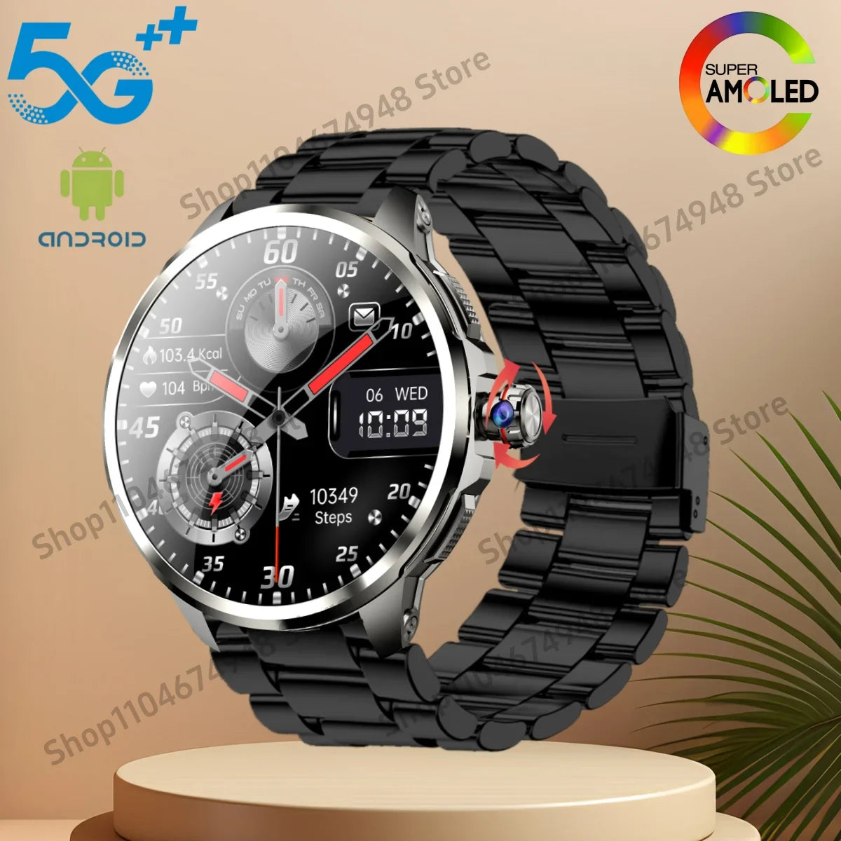 Goldenspike H99 4G Android Smartwatch 32GB+256GB HD Camera GPS