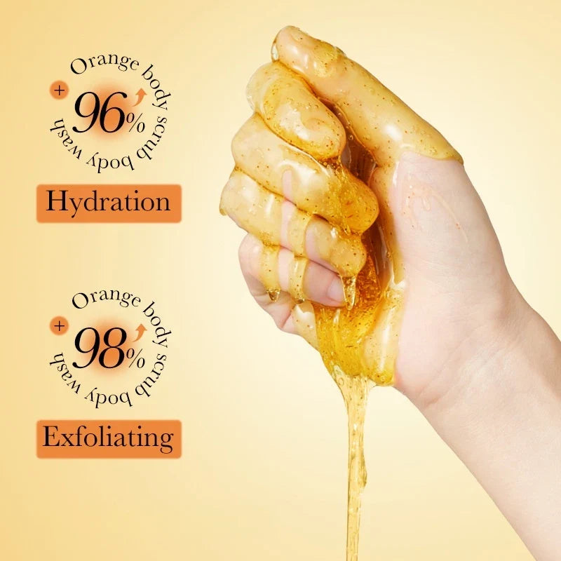 300ml Exfoliating Shower Gel – Brightening Fruit Scrub Body Wash