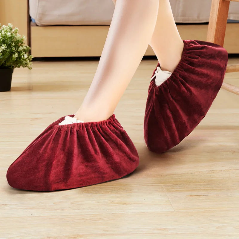 Kids Reusable Non-Slip Flannel Shoe Covers | Boys & Girls