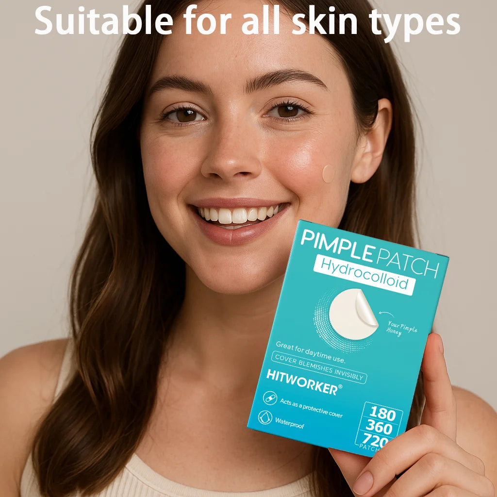 Hydrocolloid Acne Patches – Invisible, Waterproof, All Skin Types