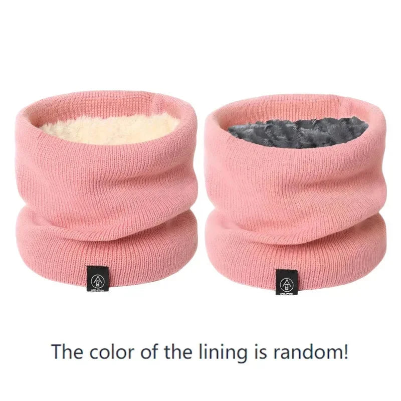 Women's Knitted Cashmere-Like Winter Neck Gaiter Snood Scarf