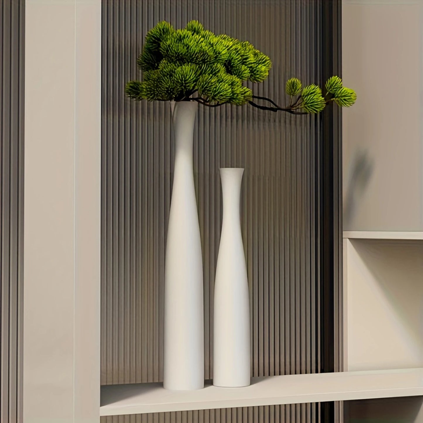 Modern Ceramic Vase White Black Plants Ornaments Minimalist Vase for Living Room Home Office Party Decoration Flower Bottle Peaceful Pleasures Health and Wellness