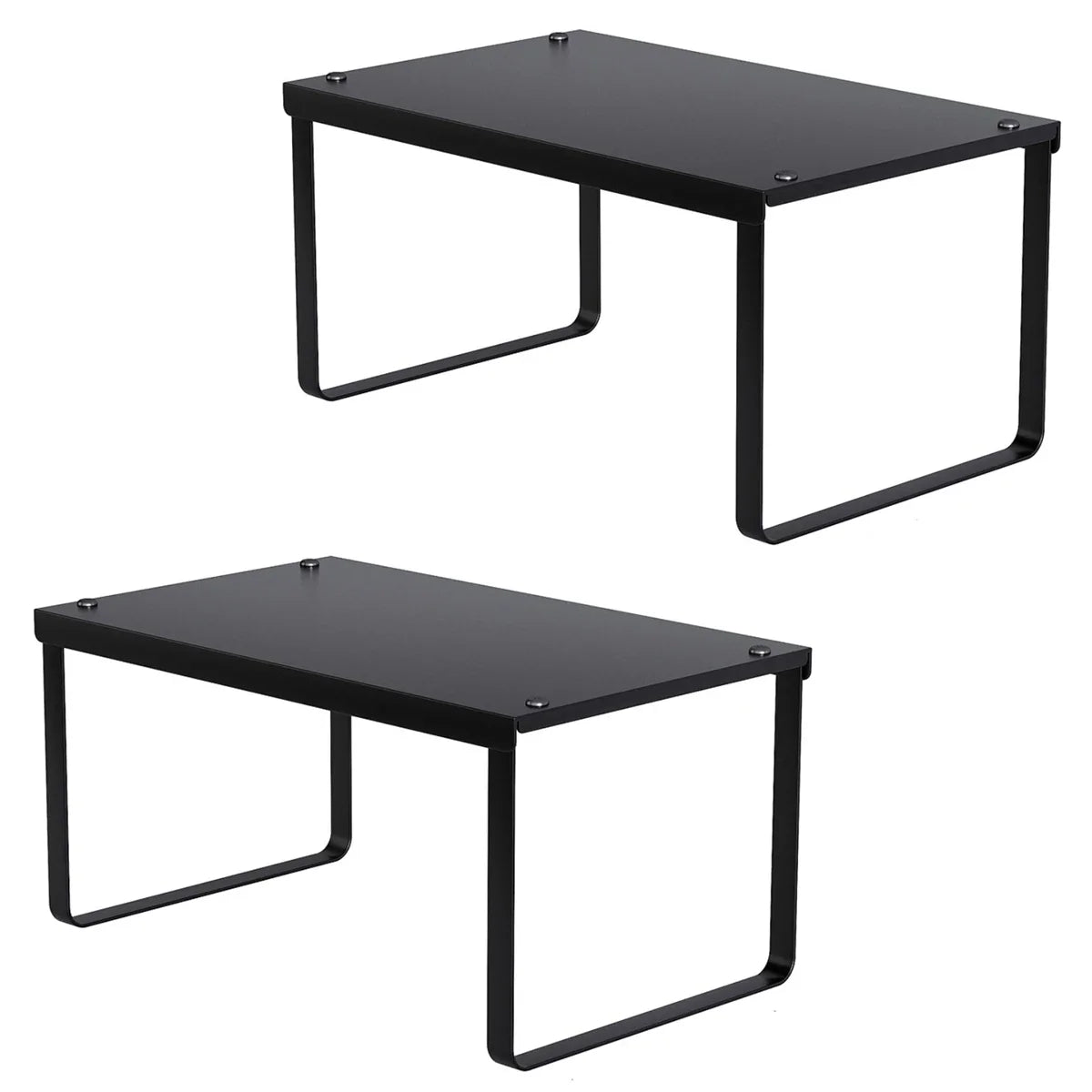 Stackable Iron Spice Rack & Countertop Organizer – Set of 2