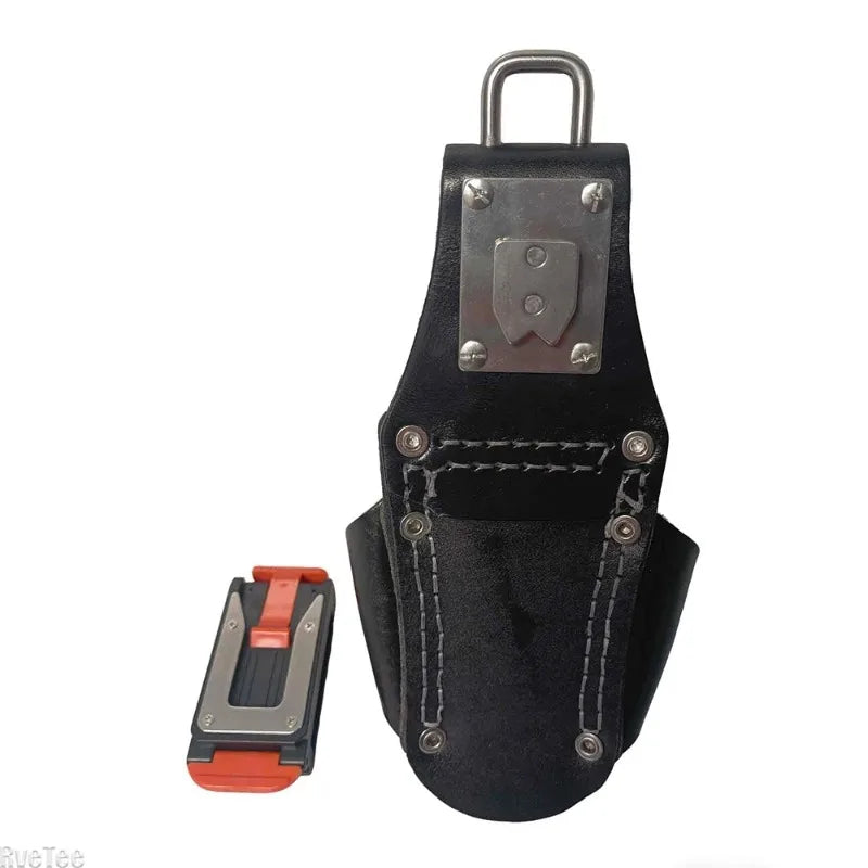 Cowhide Leather Belt Tool Bag | Electrician Pliers Pouch