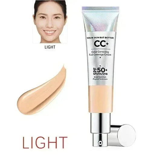 CC+ Cream SPF50 Concealer Foundation – Brightens Skin Tone CC Cream Foundation Oasis Select WIHT BARREL