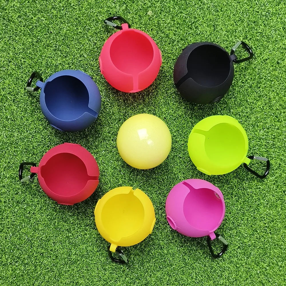 Silicone Park Golf Ball Holder Cover 60mm | Clip-On Sleeve