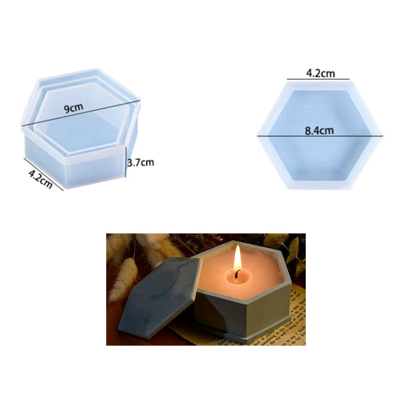 Silicone Molds for Resin, Candle, Concrete & Plaster DIY