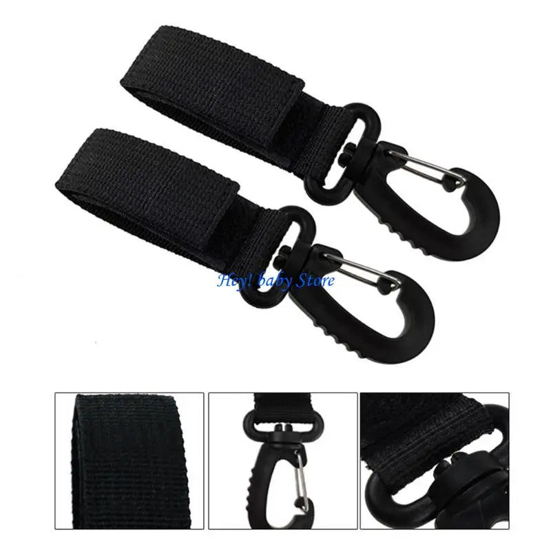 Adjustable Stroller Hooks – Multifunctional Bag Hanger Clip