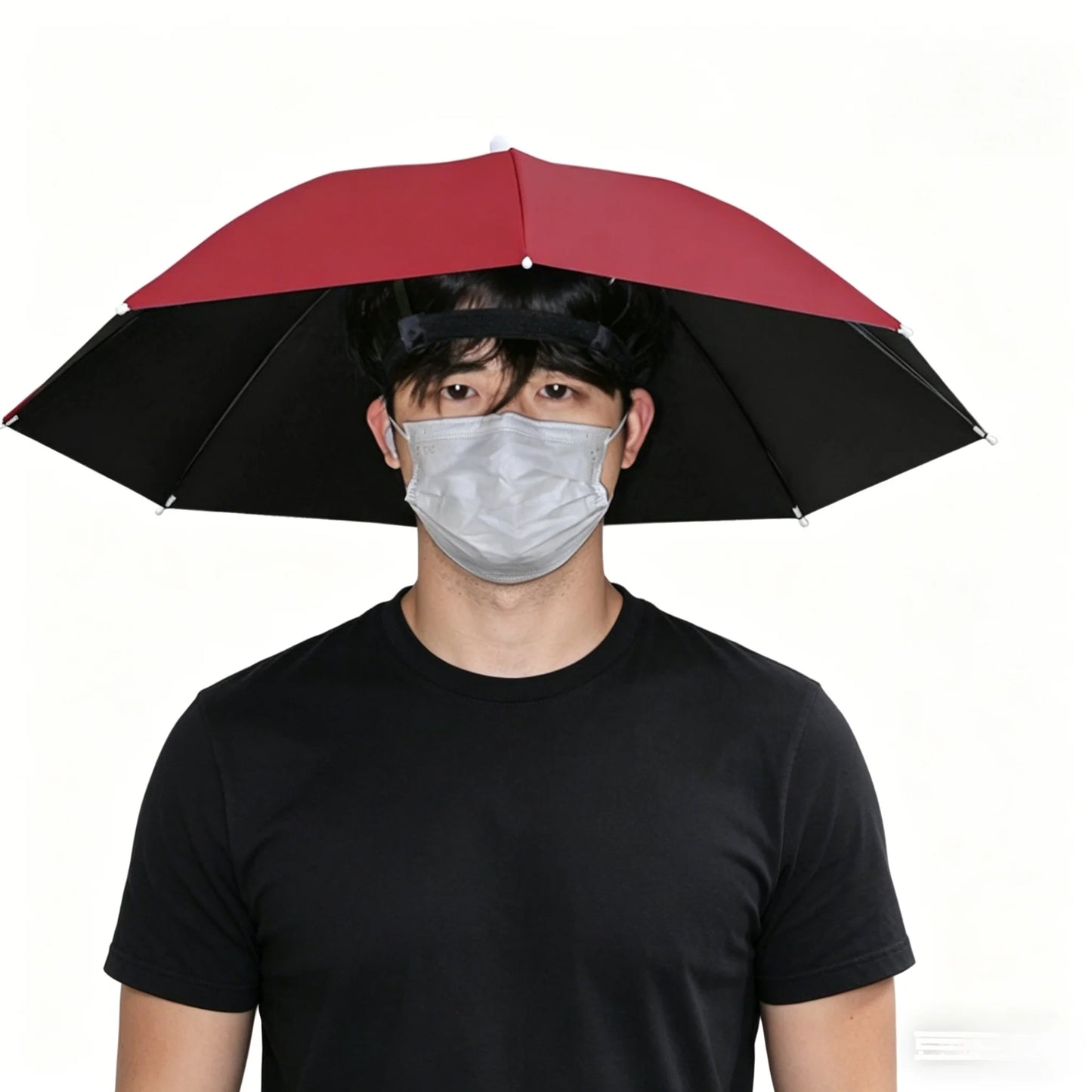 Foldable Hands-Free Umbrella Hat for Fishing, Hiking & Camping