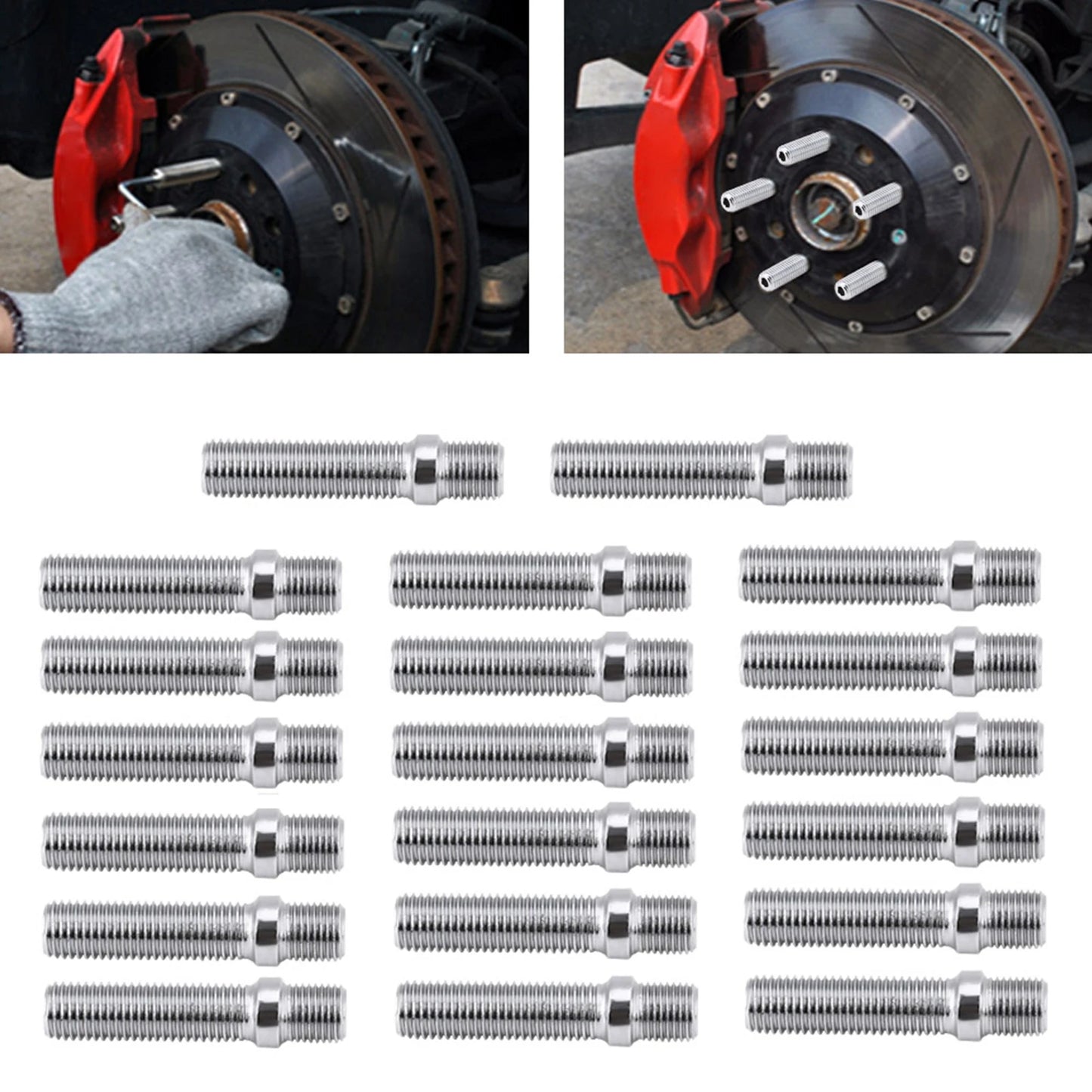 50mm M12x1.5 Extended Wheel Studs Conversion Kit – 20 Pcs